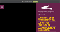Desktop Screenshot of churchofenglandchristenings.org