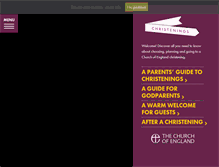Tablet Screenshot of churchofenglandchristenings.org